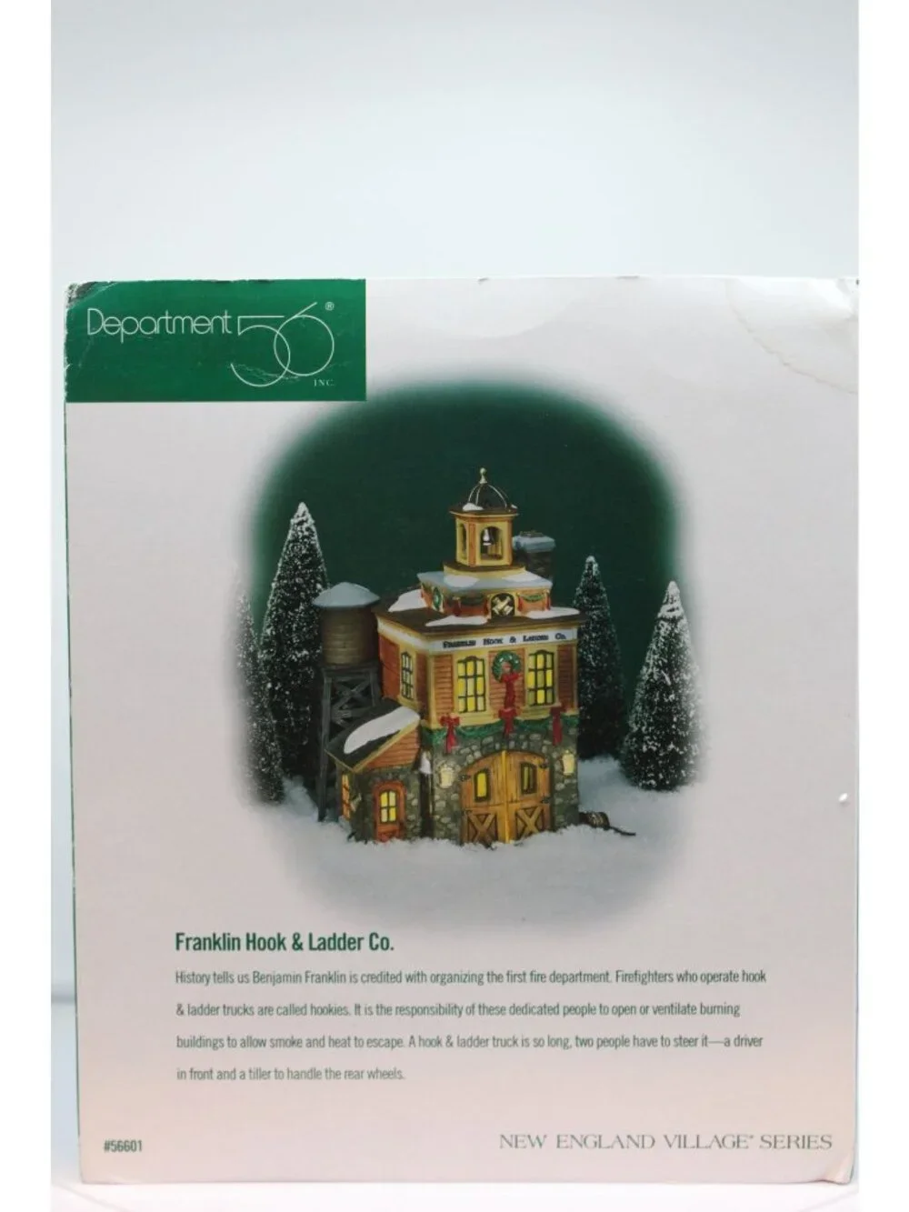 Dept 56 New England Village - Franklin Hook and Ladder Co